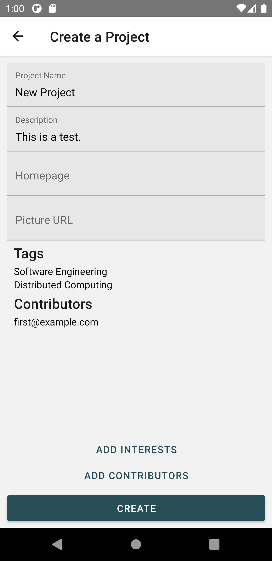 Create Project